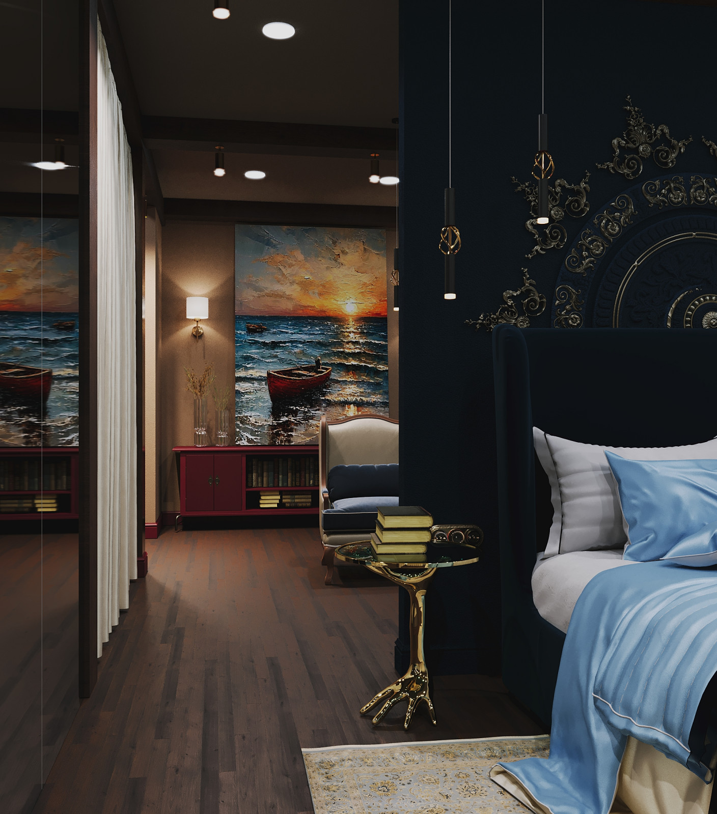 Усадьба с двумя флигелями.