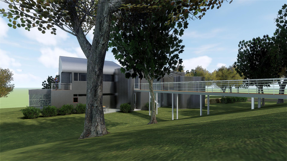 Example of an urban home design design in Austin