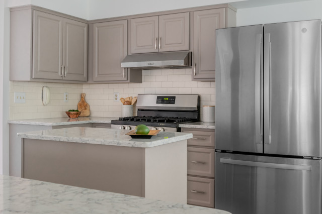 Greige Kitchen Remodeling Project transitional-kitchen