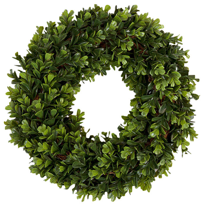 Pure Garden Boxwood Wreath - 14 inch Round
