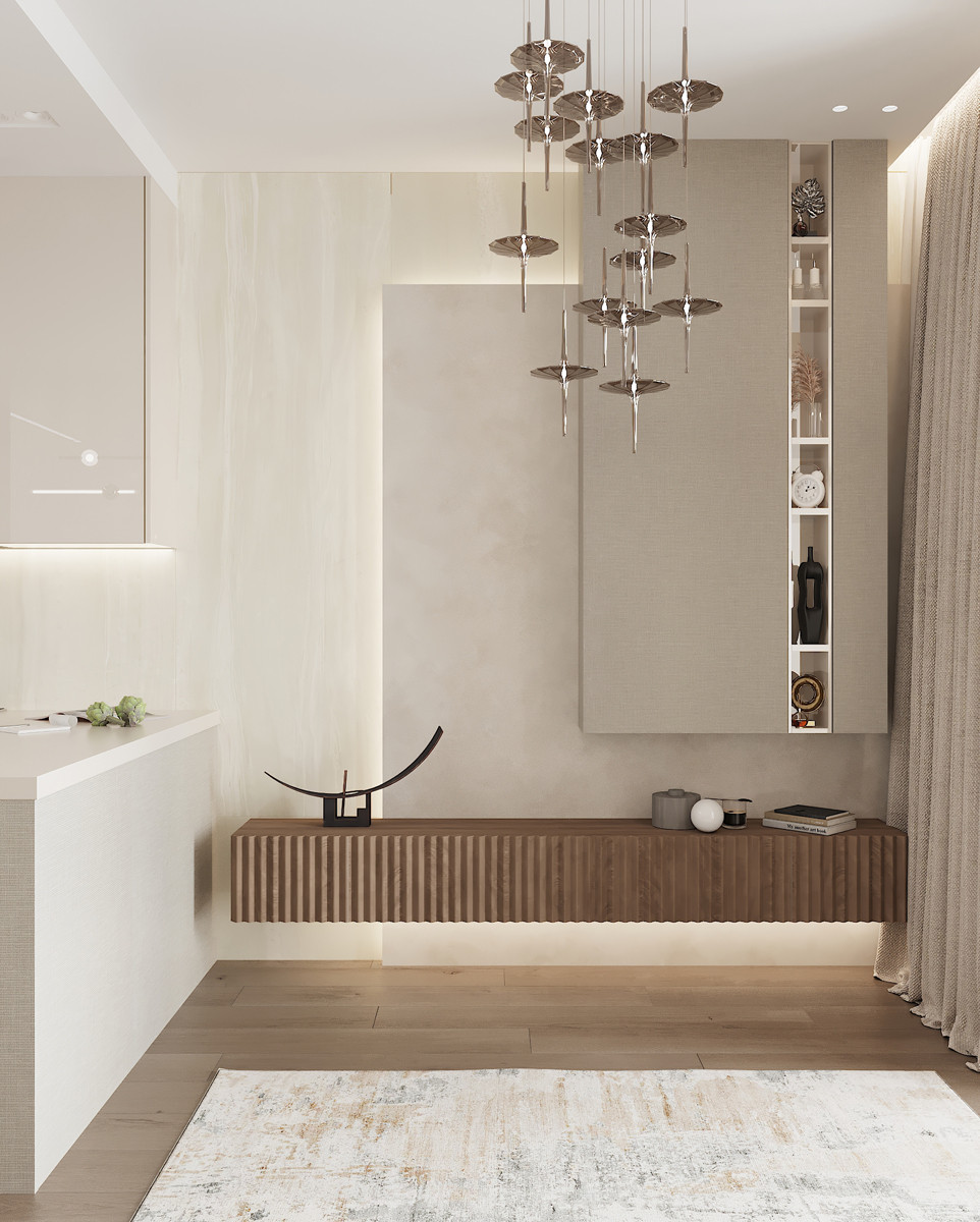 Современный дзен. ЖК Переулок Бульварный. Визуализация.