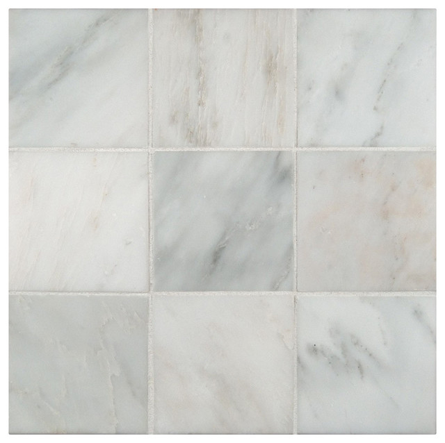 4 X4 Honed Arabeo Carrara Marble Tile Traditional Wall And 4 X4 Arabeo Carrara Honed Marble Floor And Wall Tile Small Piece Sample