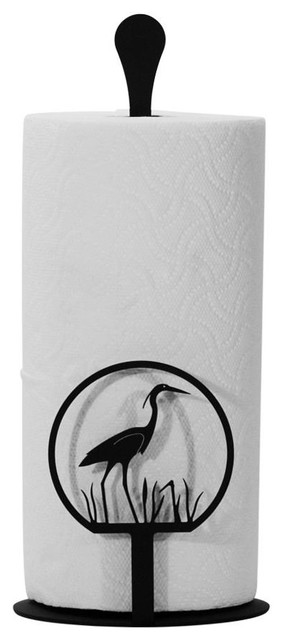 Rooster Paper Towel Stand, Heron