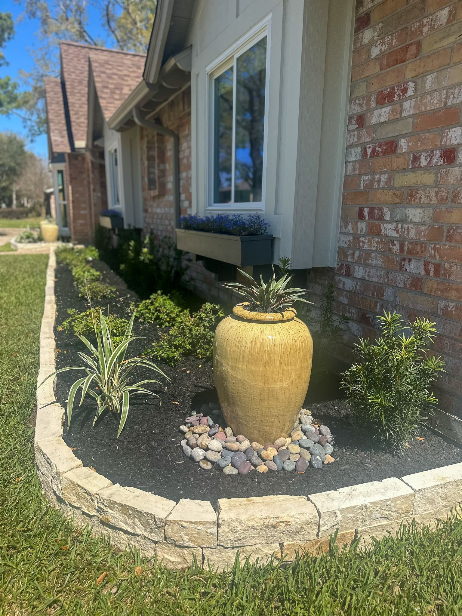 Front yard makeover at Durban Dr!