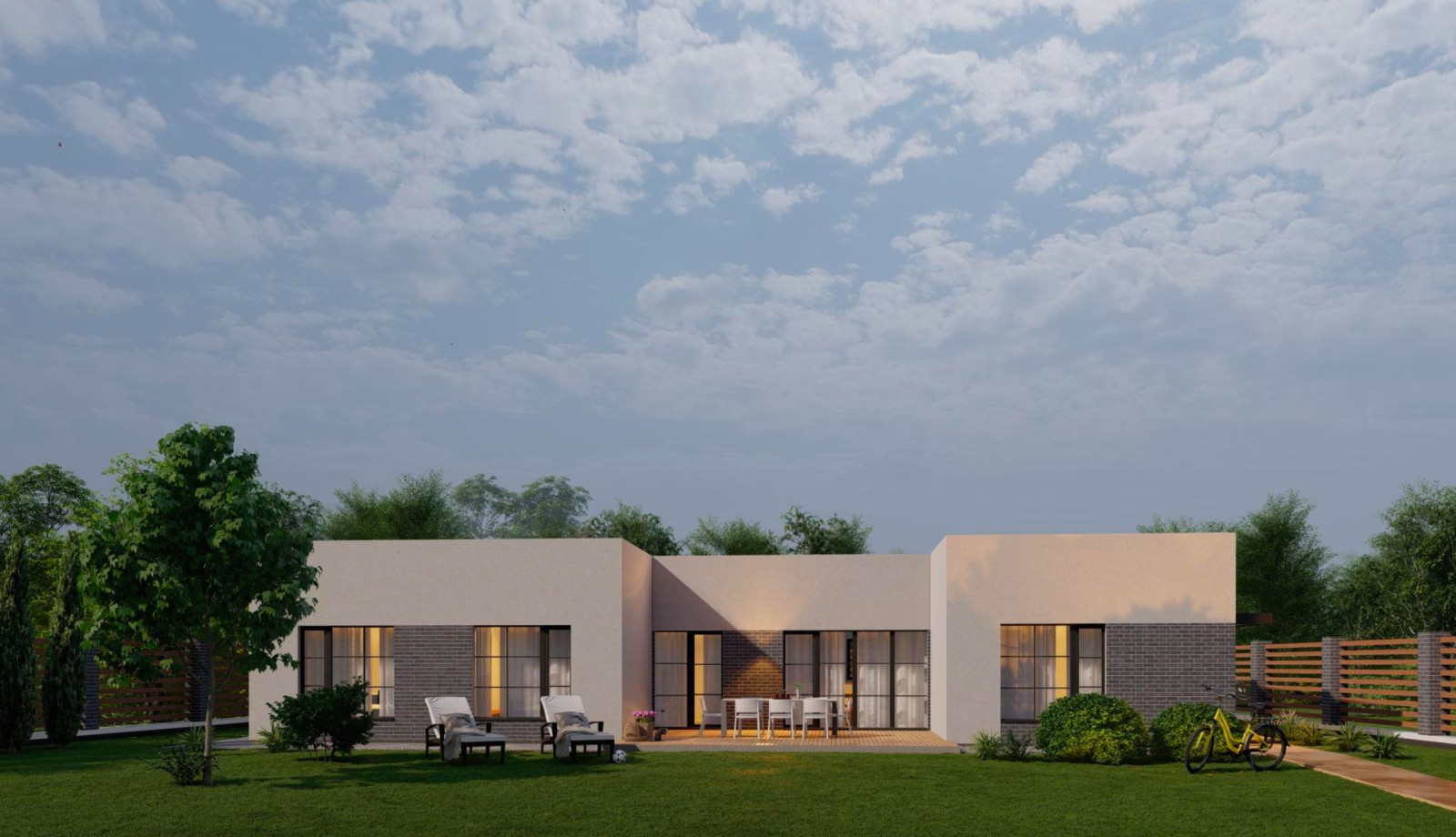 Частный жилой дом в современном стиле (163 кв.м.)