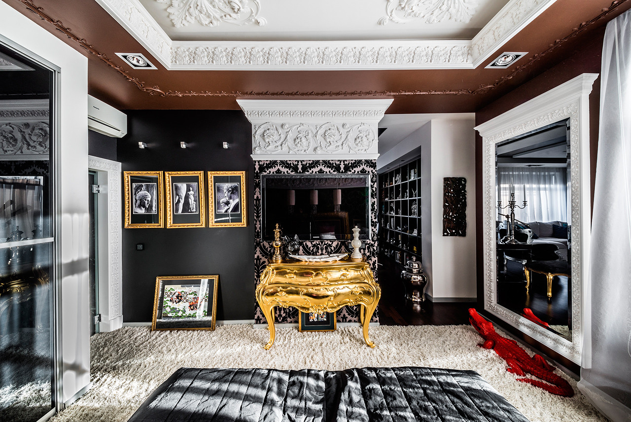 Съёмка интерьера квартиры в стиле фьюжн.