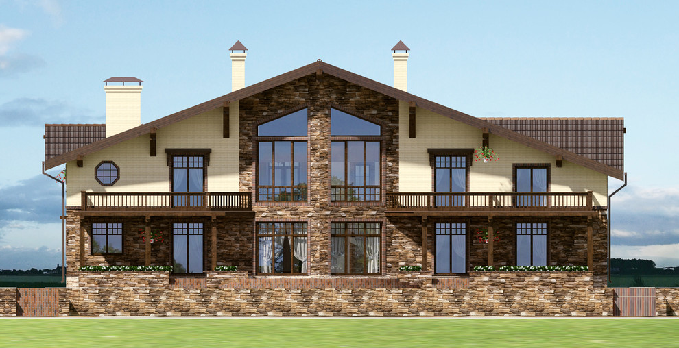 Проект дома 500 м2 в стиле шале