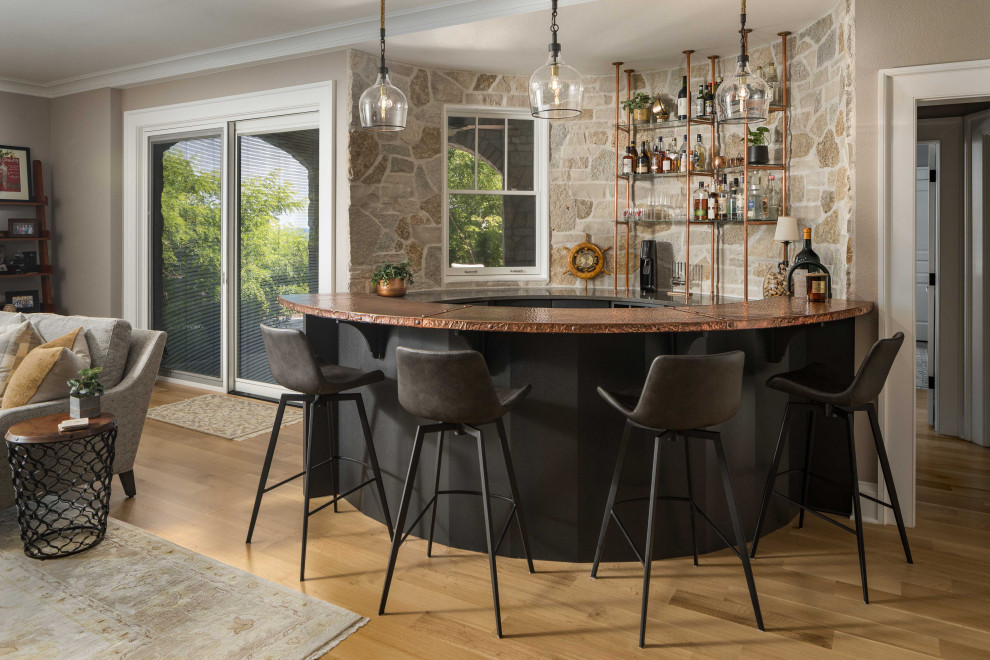 Transitional Home Bar Hampton On The Hill - Transitional - Home Bar - Milwaukee - by ...