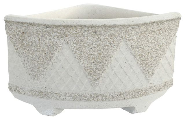 Corner Terrazzo Planters, Set of 2