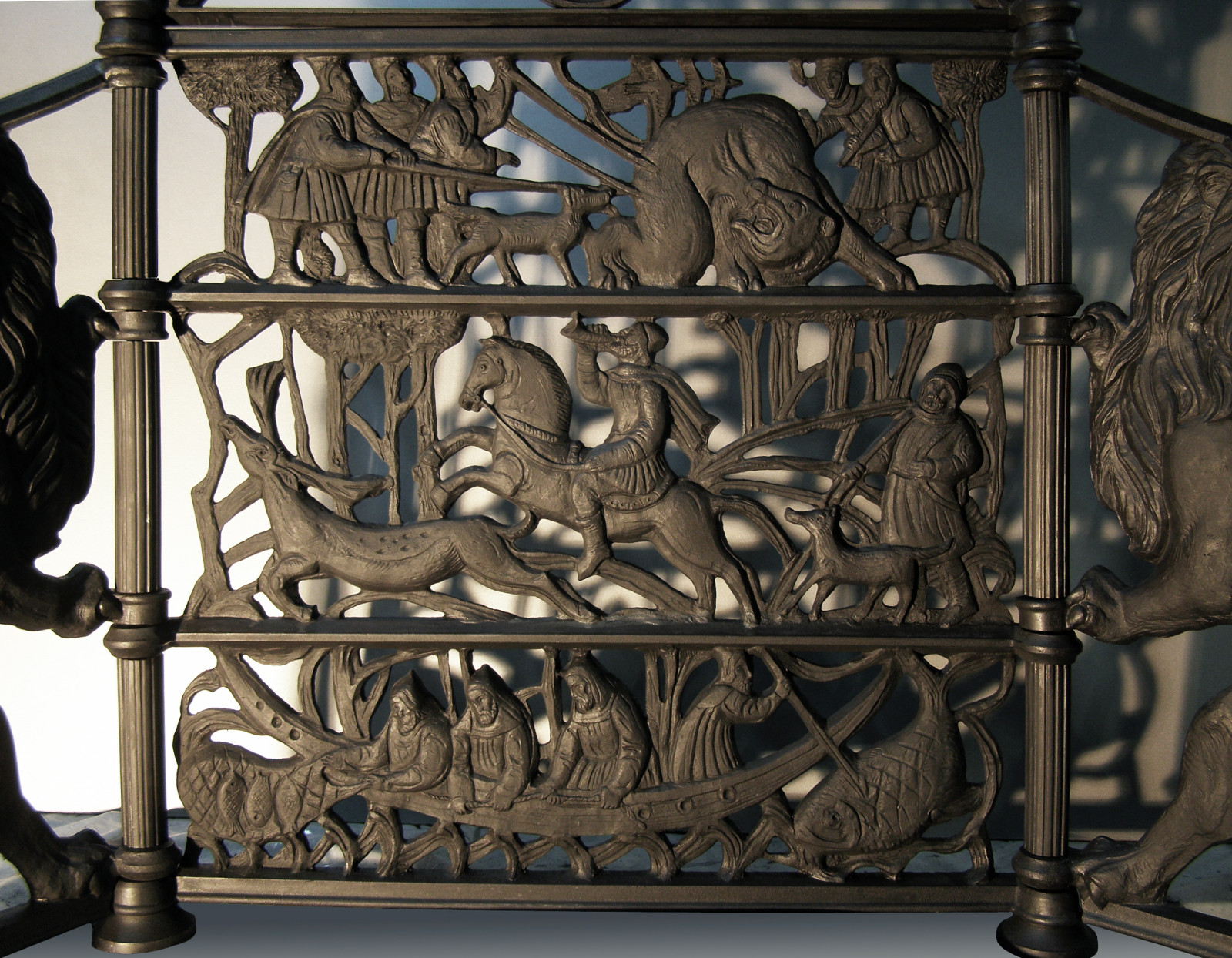 Литой декор для камина