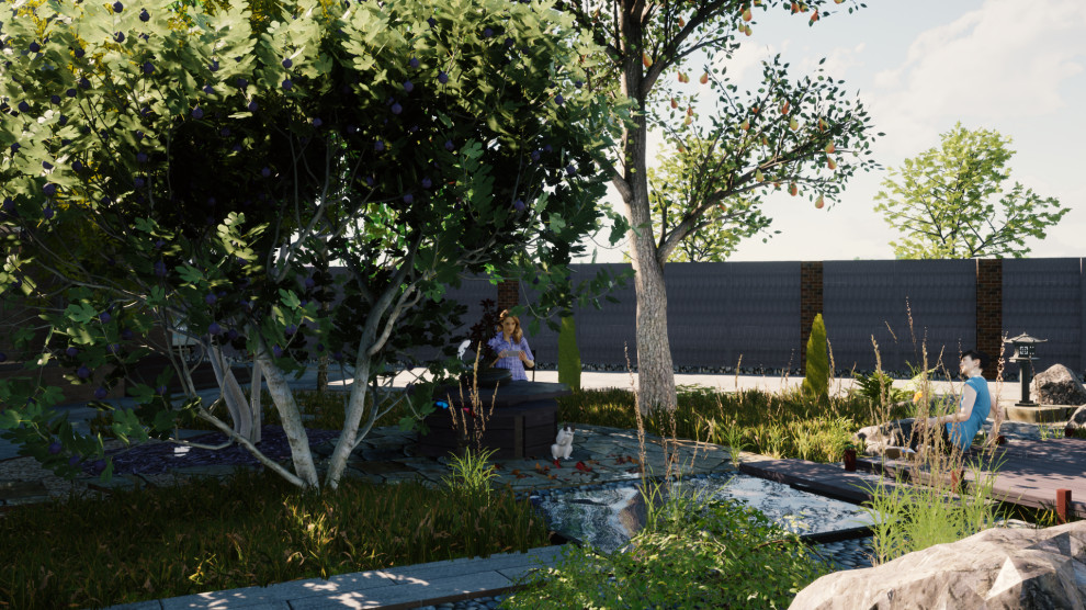 Благоустройство дачного участка. Сад в японском стиле