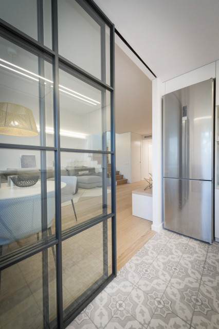 Reforma integral de piso unifamiliar duplex modern-kitchen