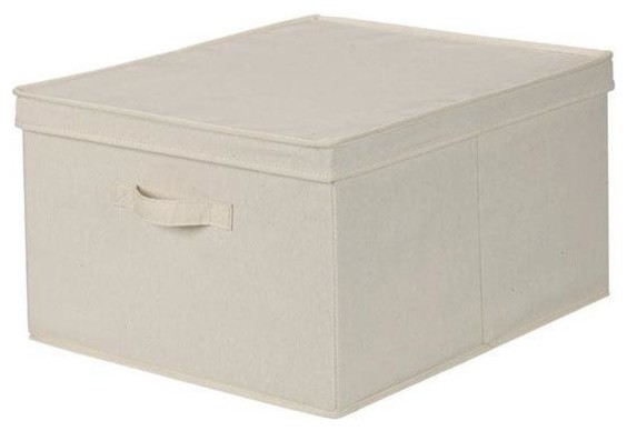 Canvas Storage Box with Lid