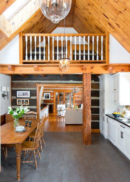 Log Cabin Kitchen Rustic Kitchen Toronto By Fig Interiors