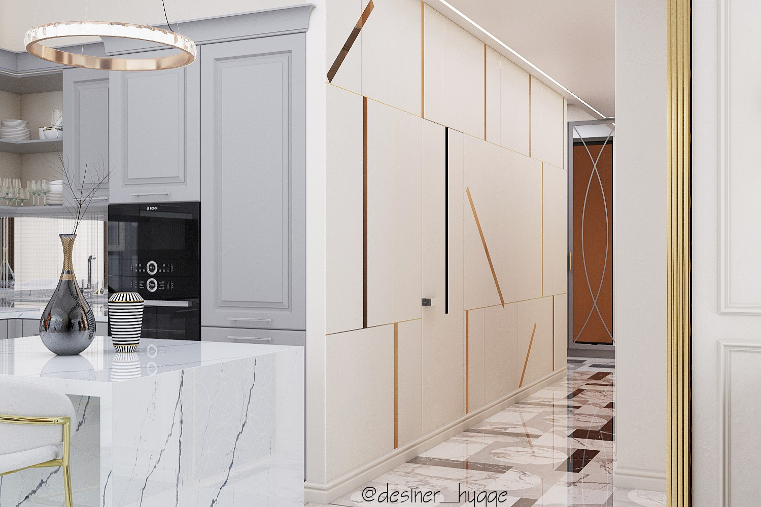 Арт-деко в ЖК "Лахта Плаза"