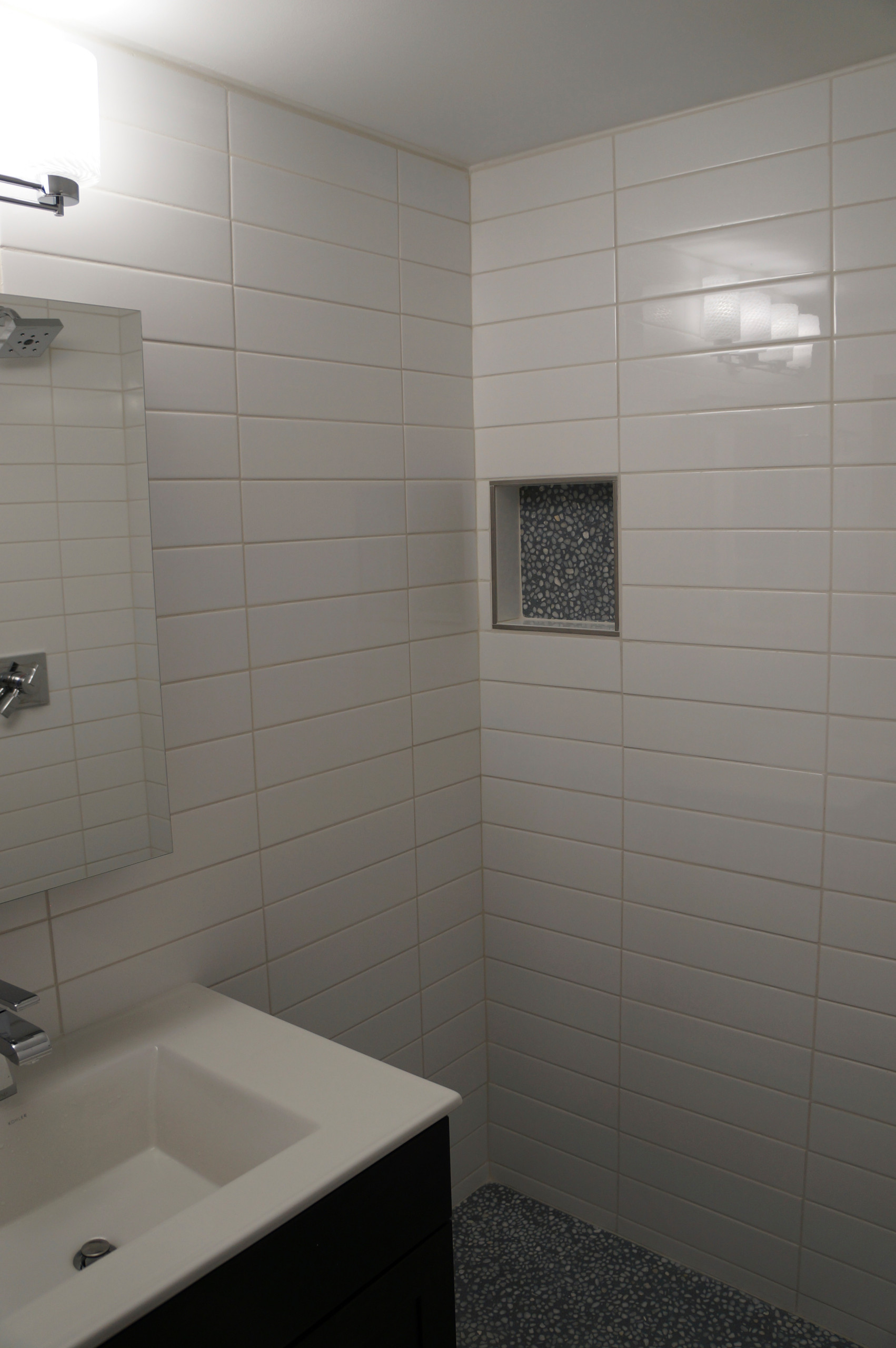 mid century bathroom remodel