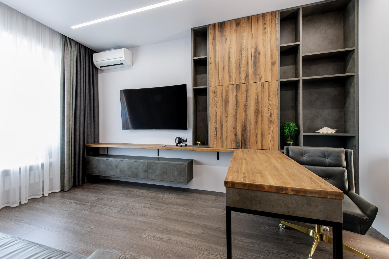 Кабинет. Дизайн проект квартиры на Петровском острове