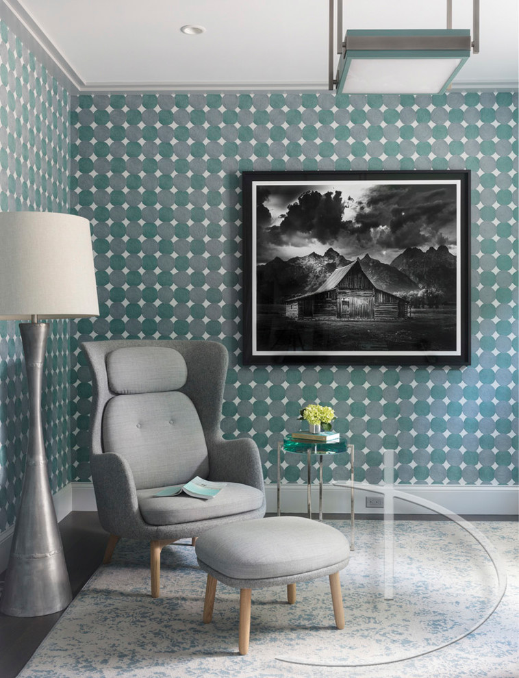 Transitional home design photo in Boston