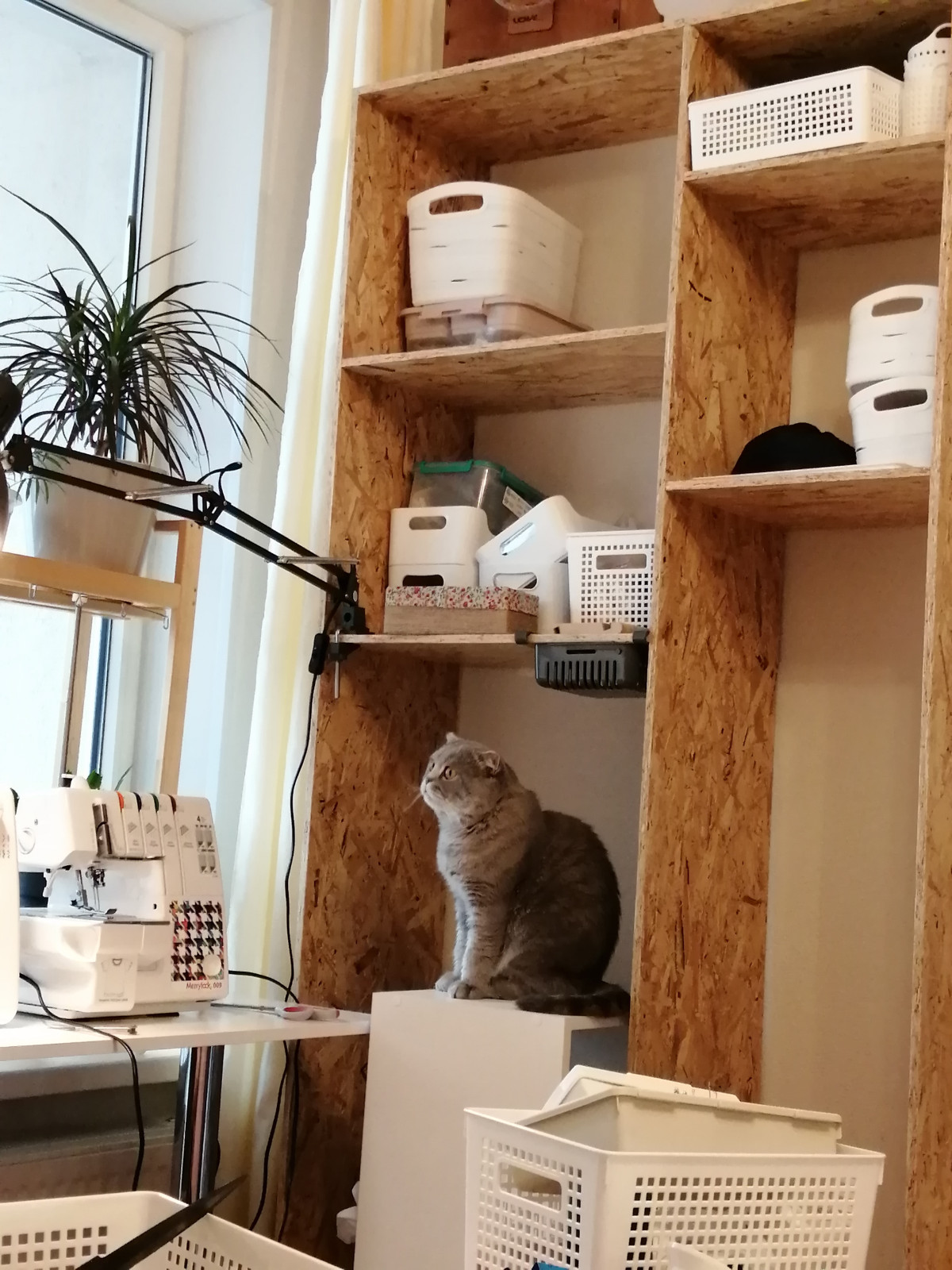 Стеллаж- рабочее место швеи