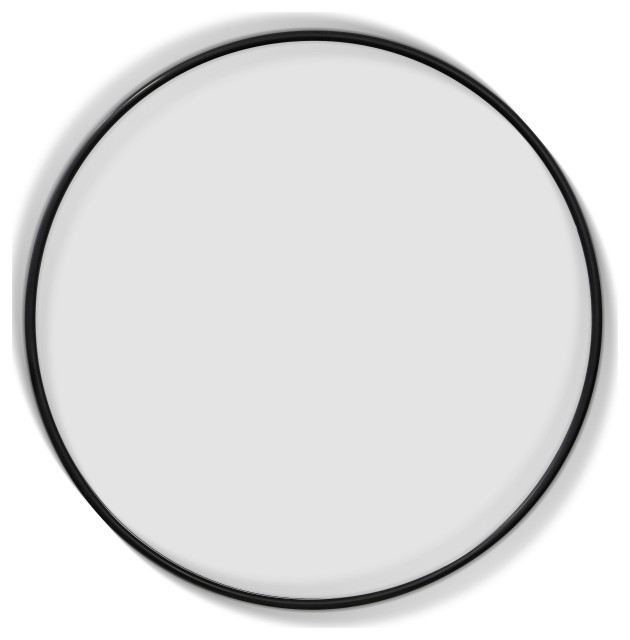 StyleCraft Gemma Large Halo Mirror With Black Finish MI12825DS
