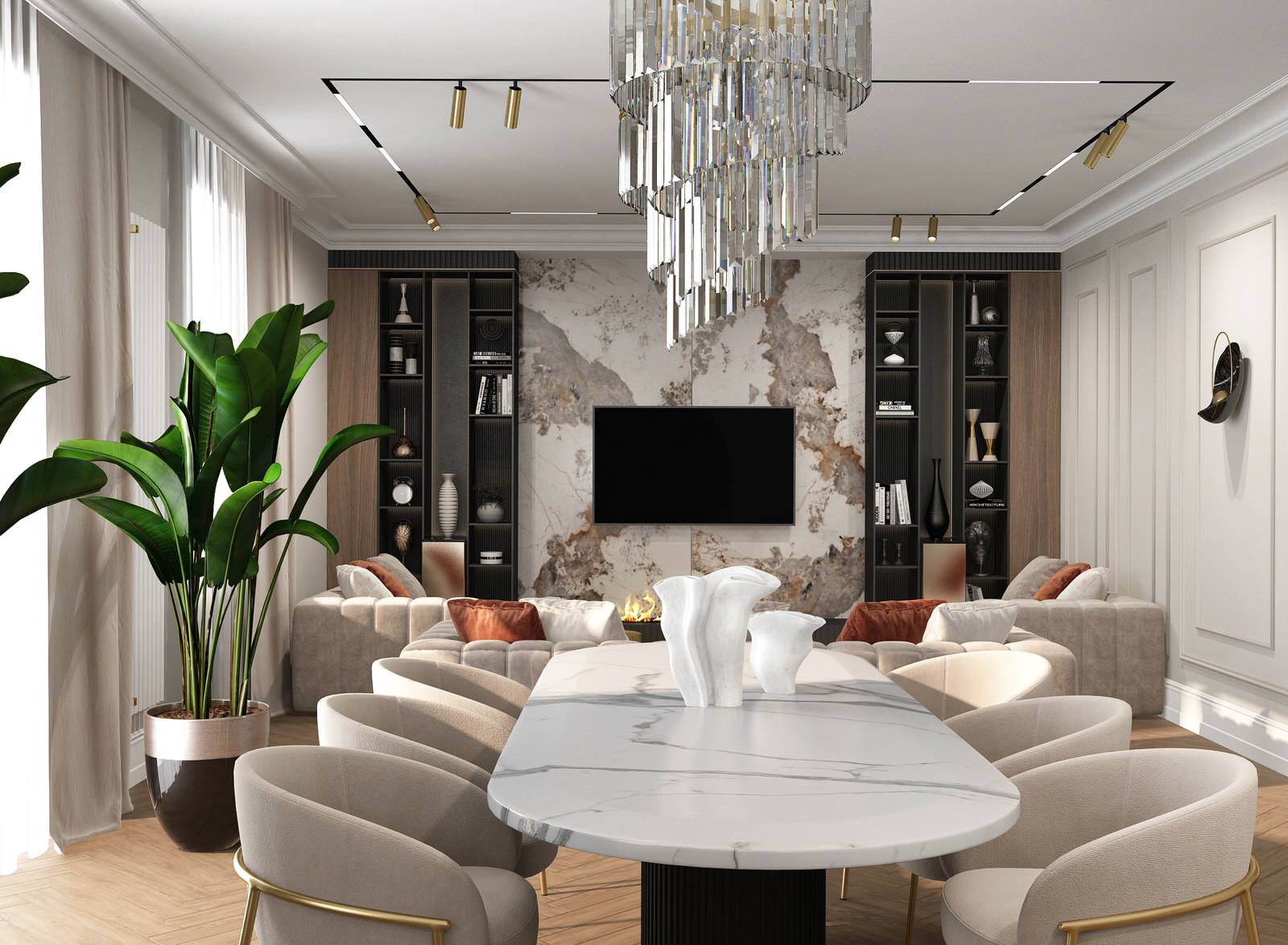 Кухня - гостиная 85 м2 г. Нижний Новгород