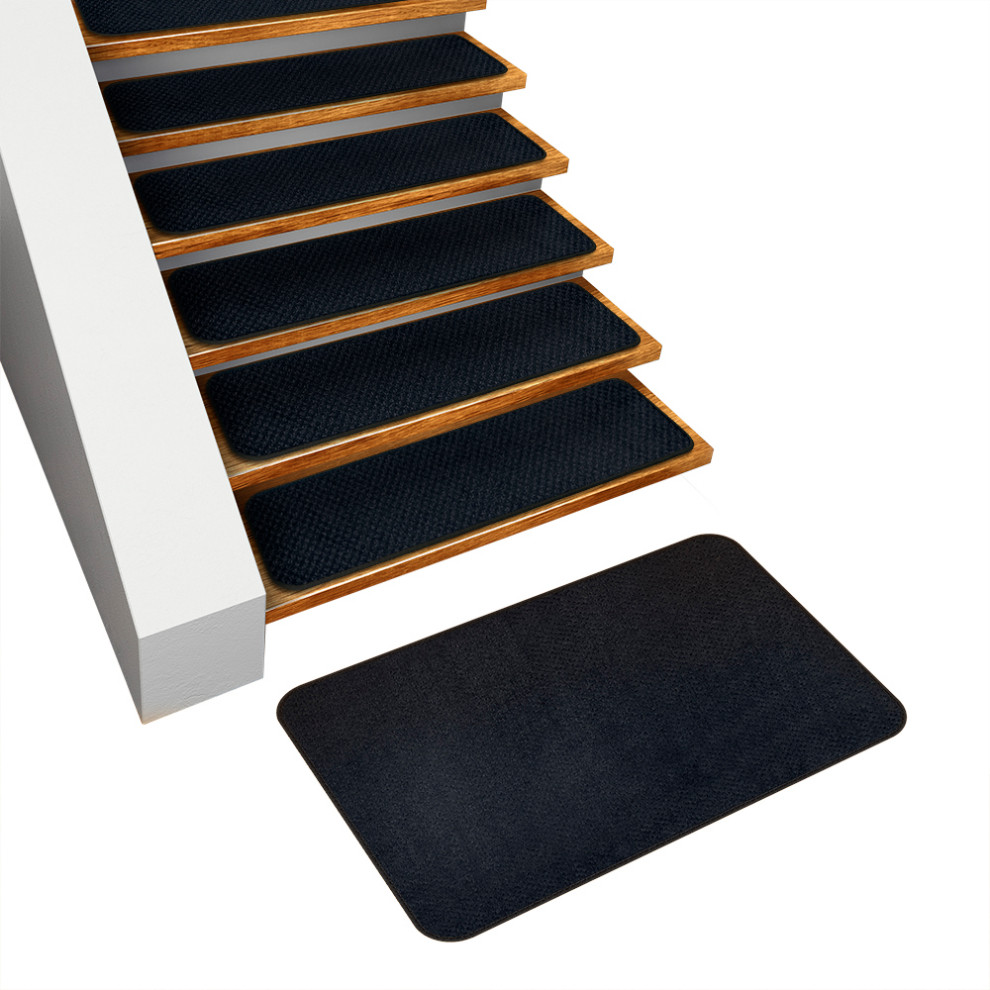 Set of 15 SkidResistant Carpet Stair Treads & Matching Landing Rug