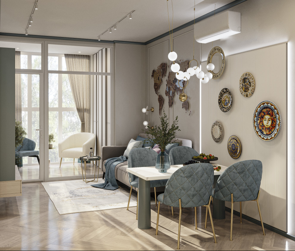 Проект 2х-комнатной квартиры в Мегаполис-парке