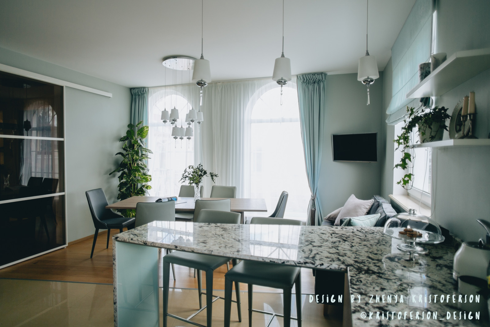 Столовая в загородном доме