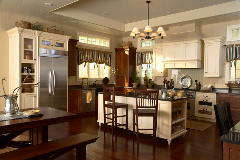 Elegant kitchen photo in Denver