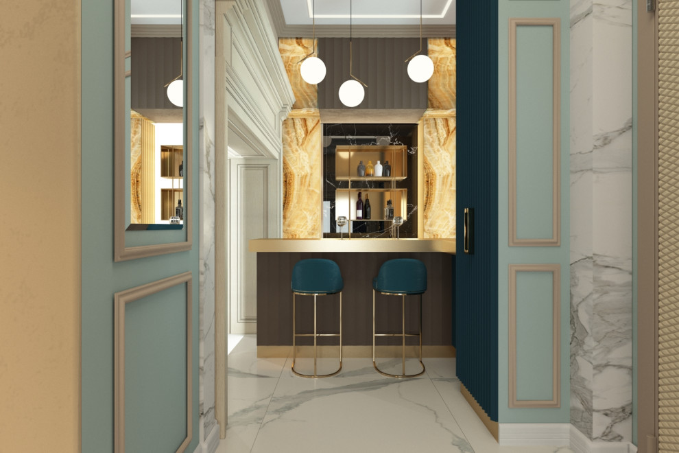 Villa  sul mare con la  vista Vesuvio