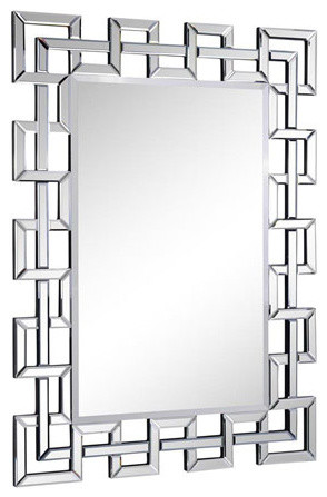 Modern Mirror 48 X 35 1 Contemporary Wall Mirrors By Buildcom Houzz Modern Mirror 48 X 35 1, Inca Contemporary Full Length Leaner Mirror Black