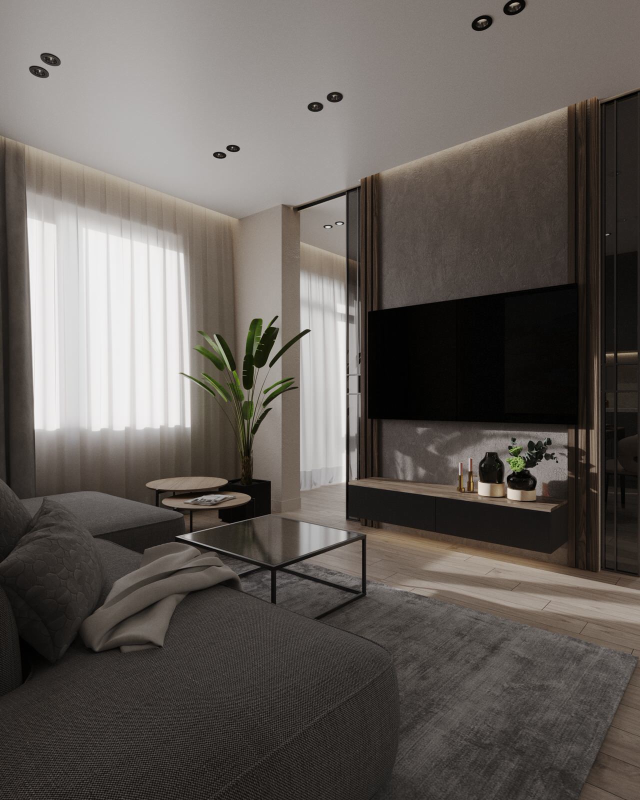 Двухкомнатная квартира с современным дизайном