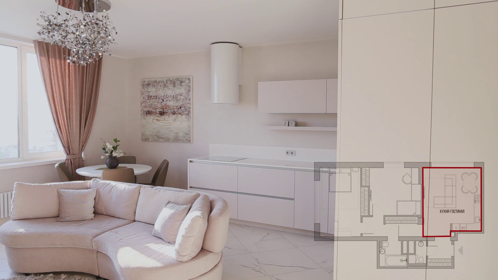 Квартира в центре Екатеринбурга для семьи из двух человек в стиле современной кл