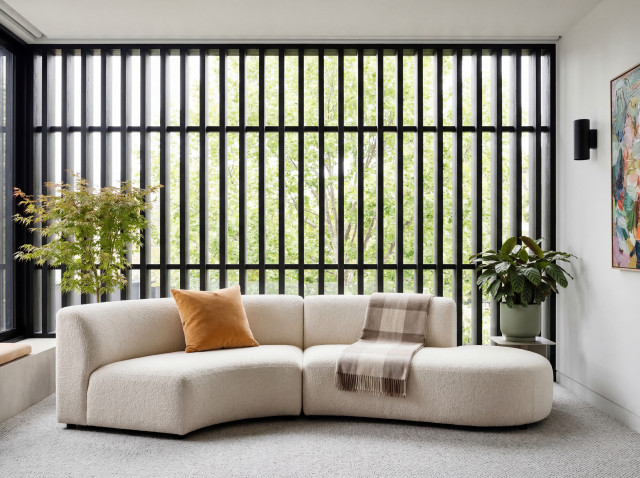 South Yarra | Modern Minimalism & Material Study contemporary-living-room