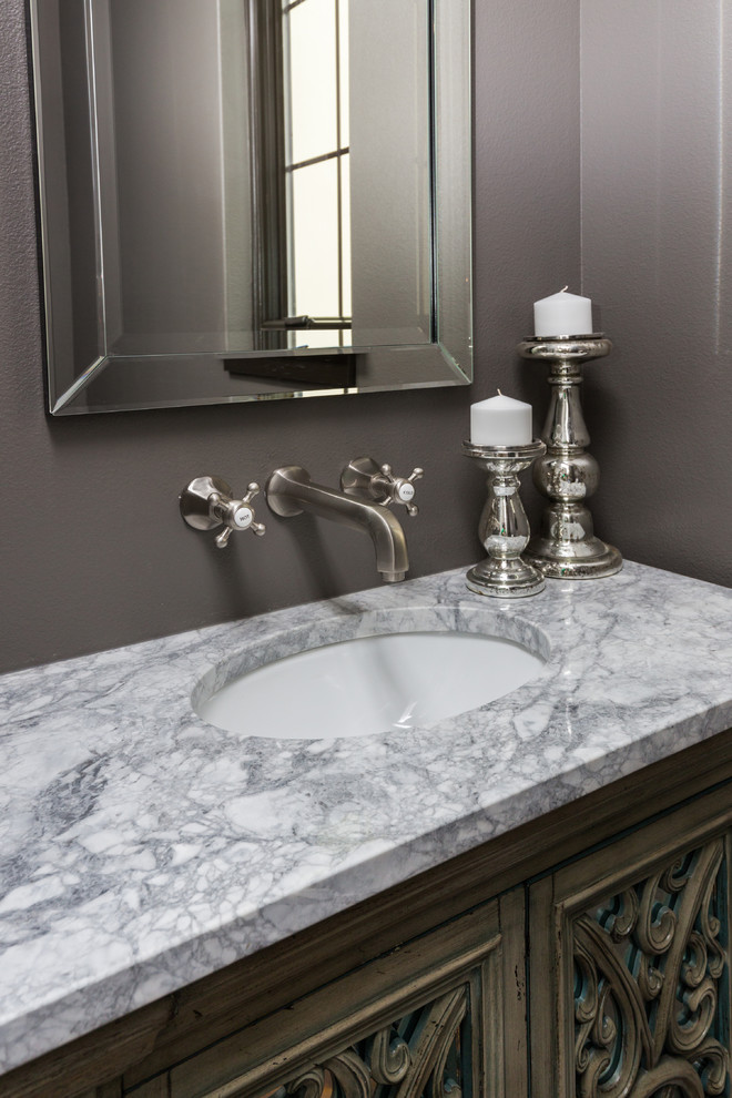 Inspiration for an eclectic bathroom remodel in Cedar Rapids