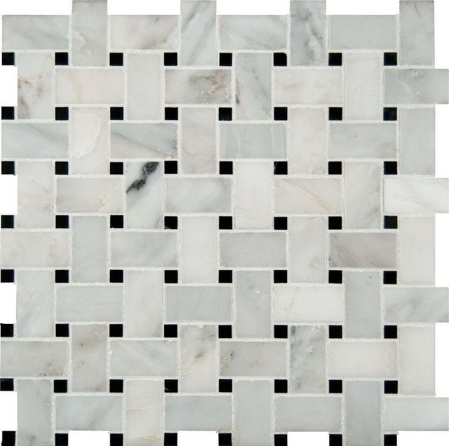 12 X12 Grayish White Basketweave Honed Marble Mosaic Tile 12 X12 Arabeo Carrara Basketweave Pattern Honed Mosaic Small Piece Sample