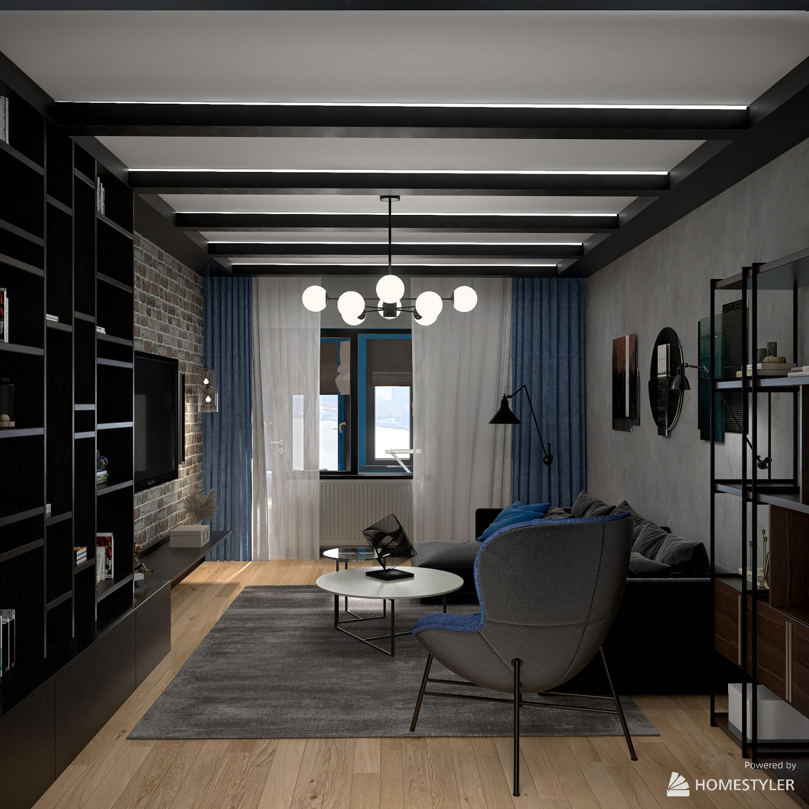 Проект трехкомнатной квартиры