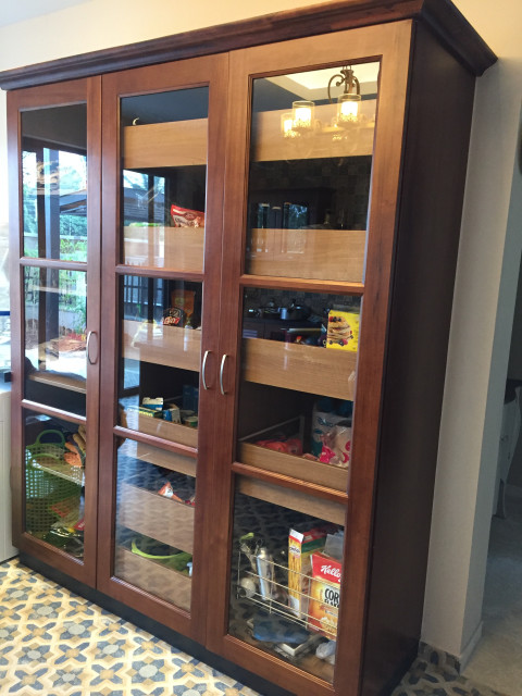 Full height kitchen cabinet in Teak by Hoop Pine - Indian ...