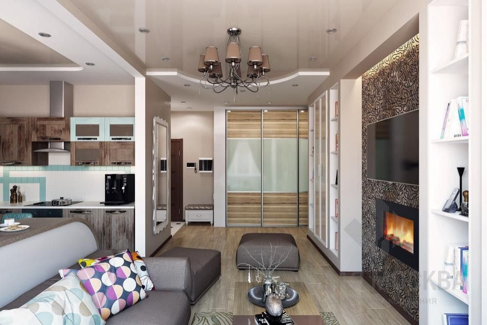 Дизайн-проект двухкомнатной квартиры 61 кв.м. в ЖК «Москва А101»