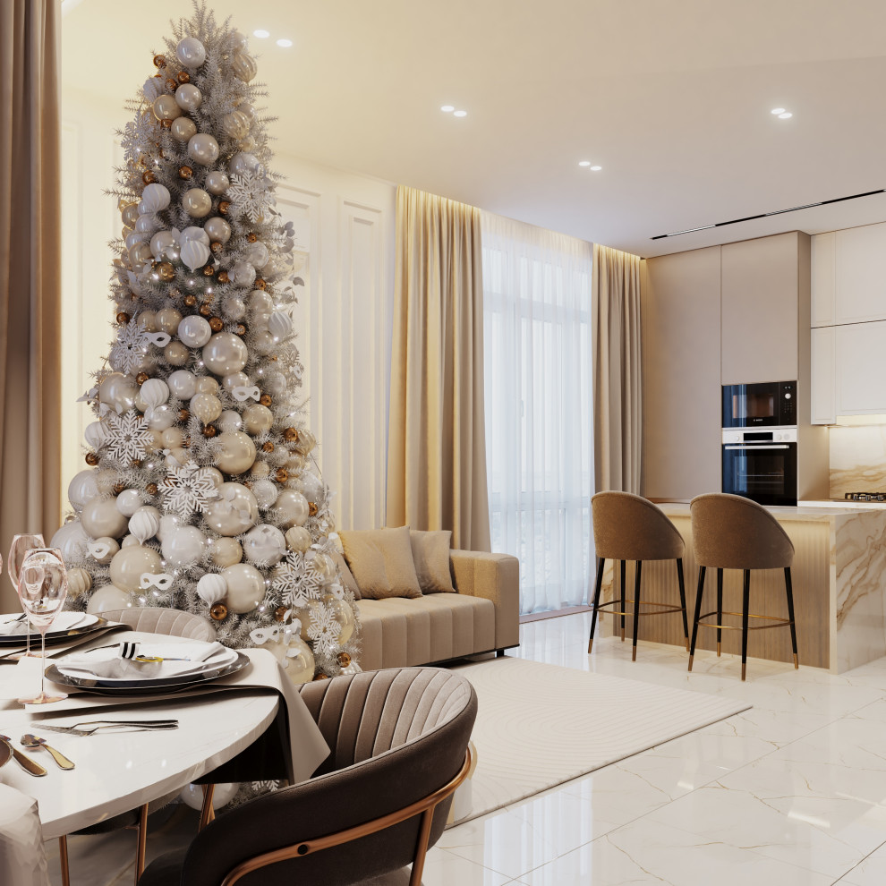 Новогодние визуализации к проекту в ЖК Мичурин