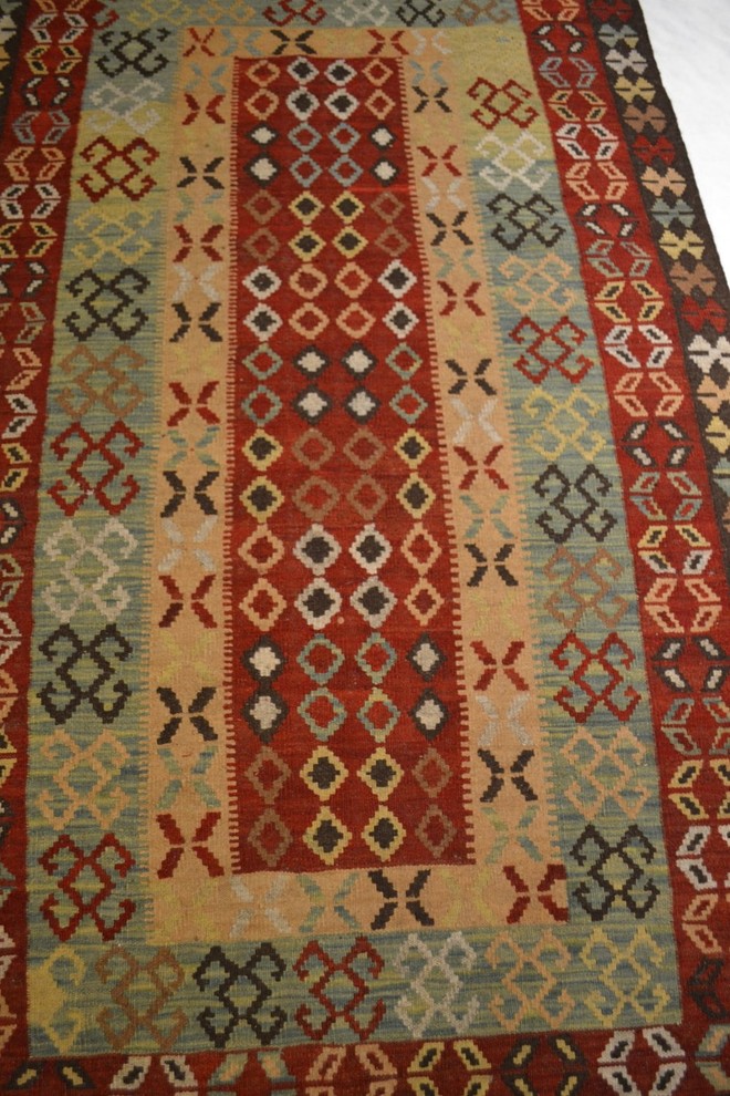Tribal Afghan Oriental Rug, 3'8"x6'5"