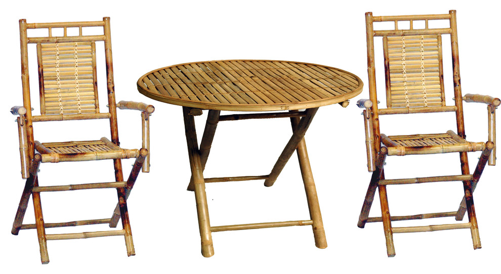 Round Table Set 2 Chairs, Is Bamboo Good For Outdoor Furniture