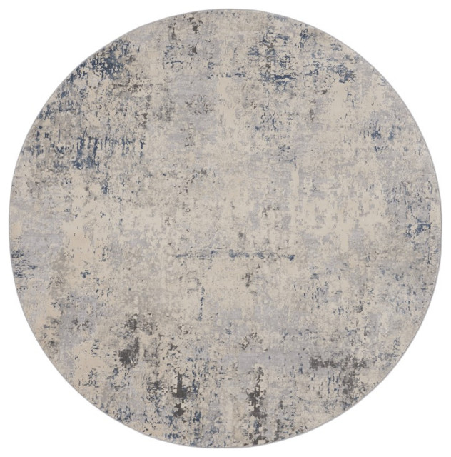 Nourison Rustic Tetures Round Area Rug, 5'3