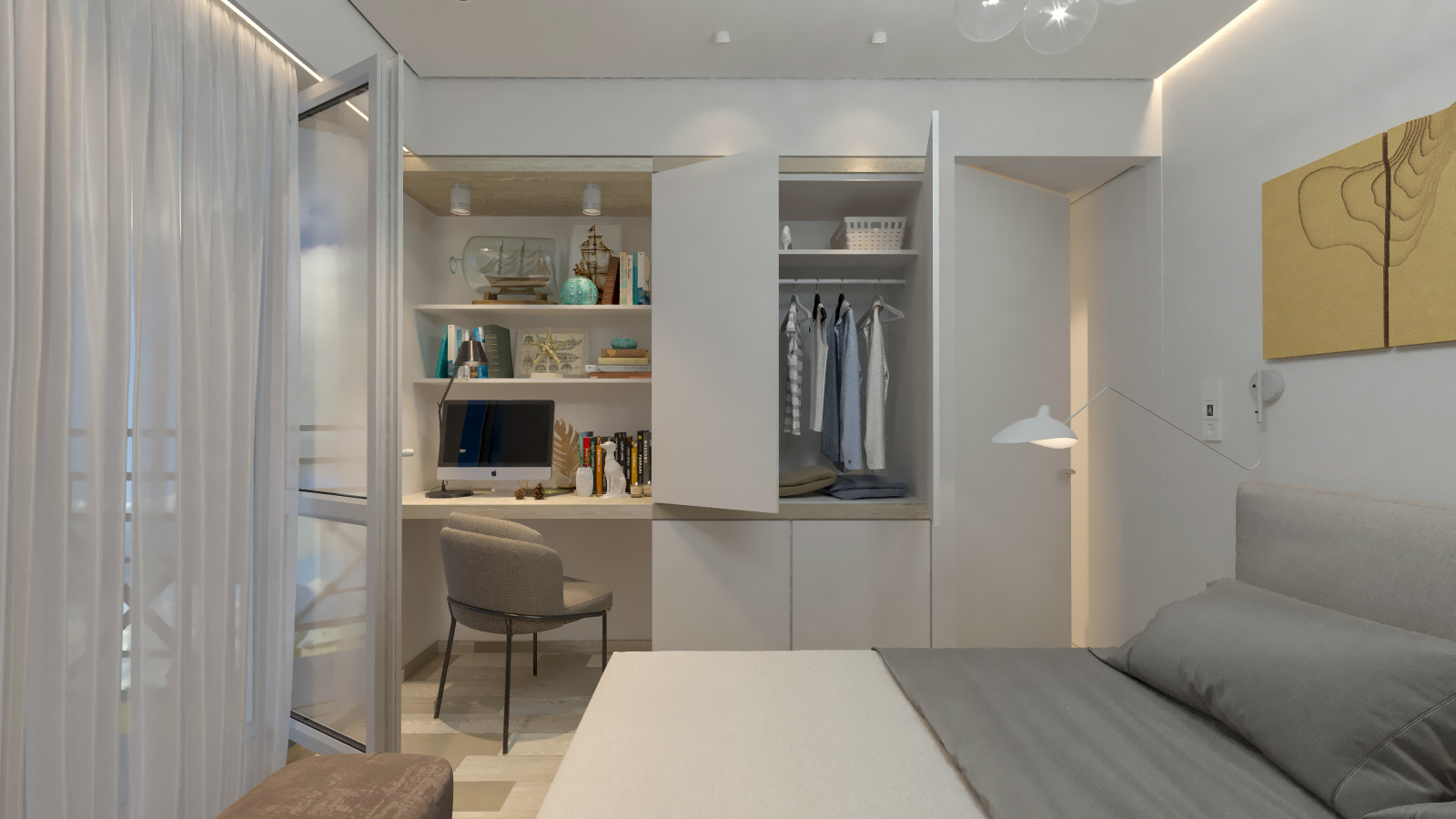 Дизайн проект квартиры в Сочи с объединением 2-х квартир в одну