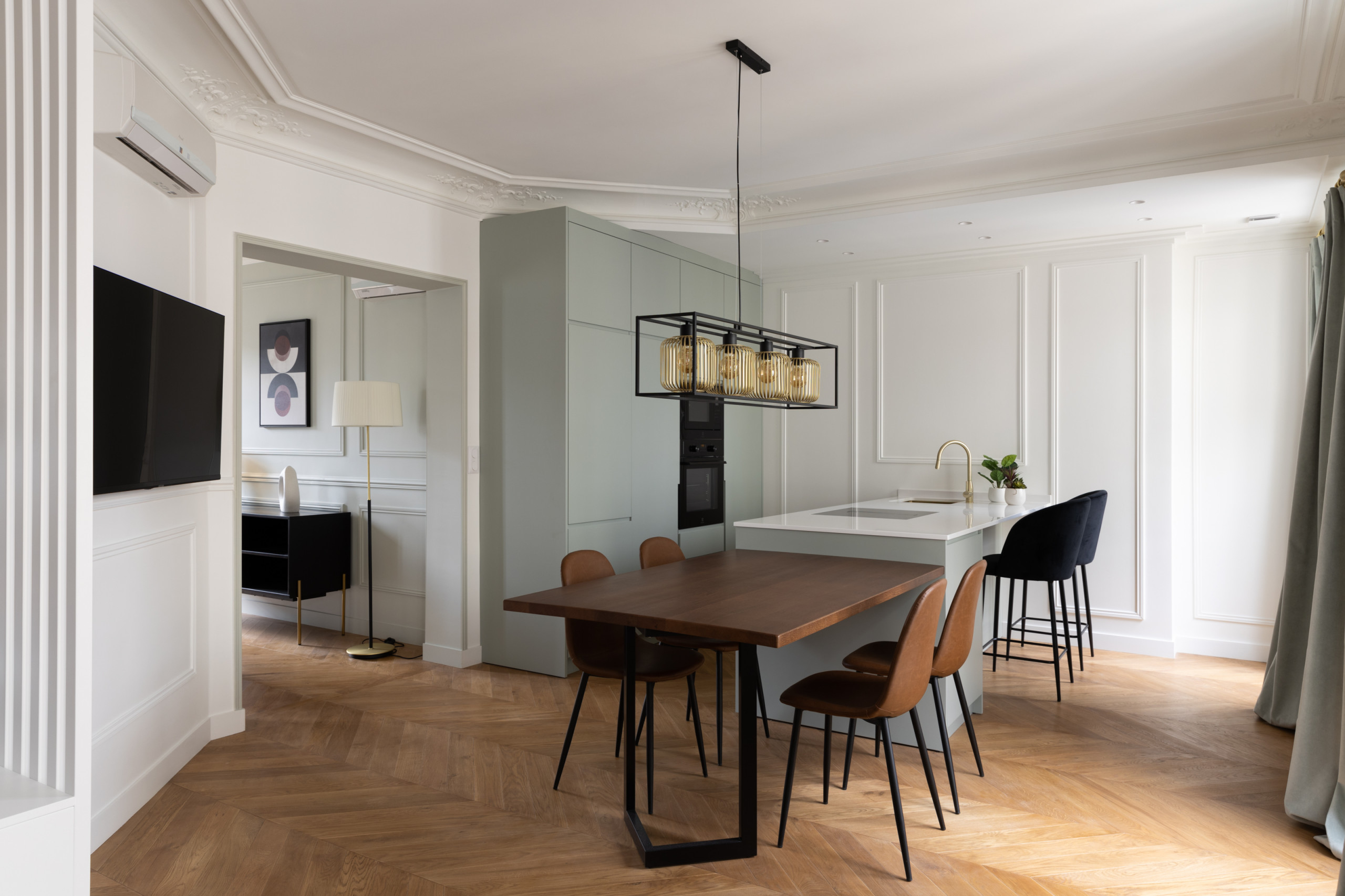 Clef en main pour un appartement haussmannien de 115m²