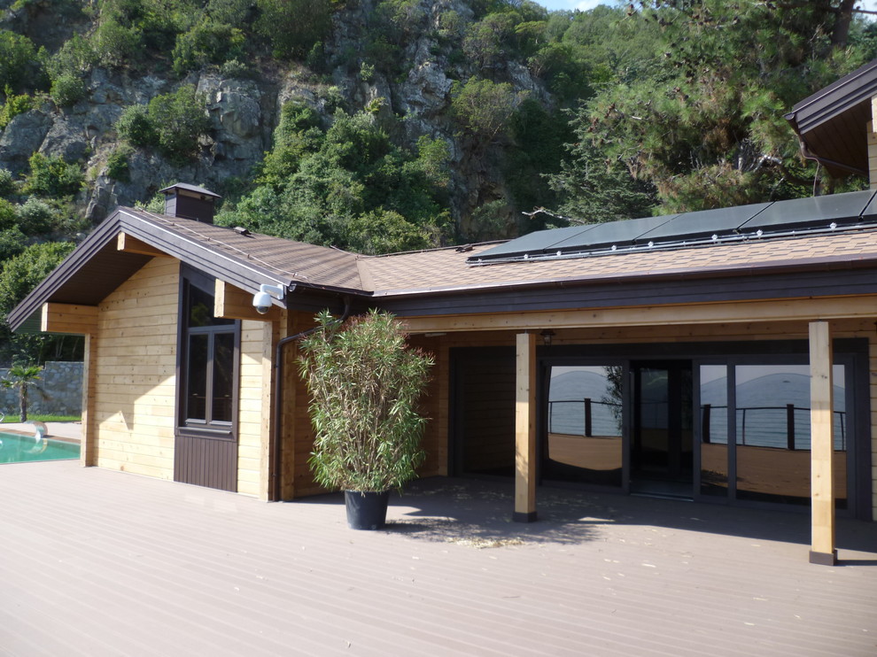 Дом из бруса. Архитектура и дизайн интерьера.