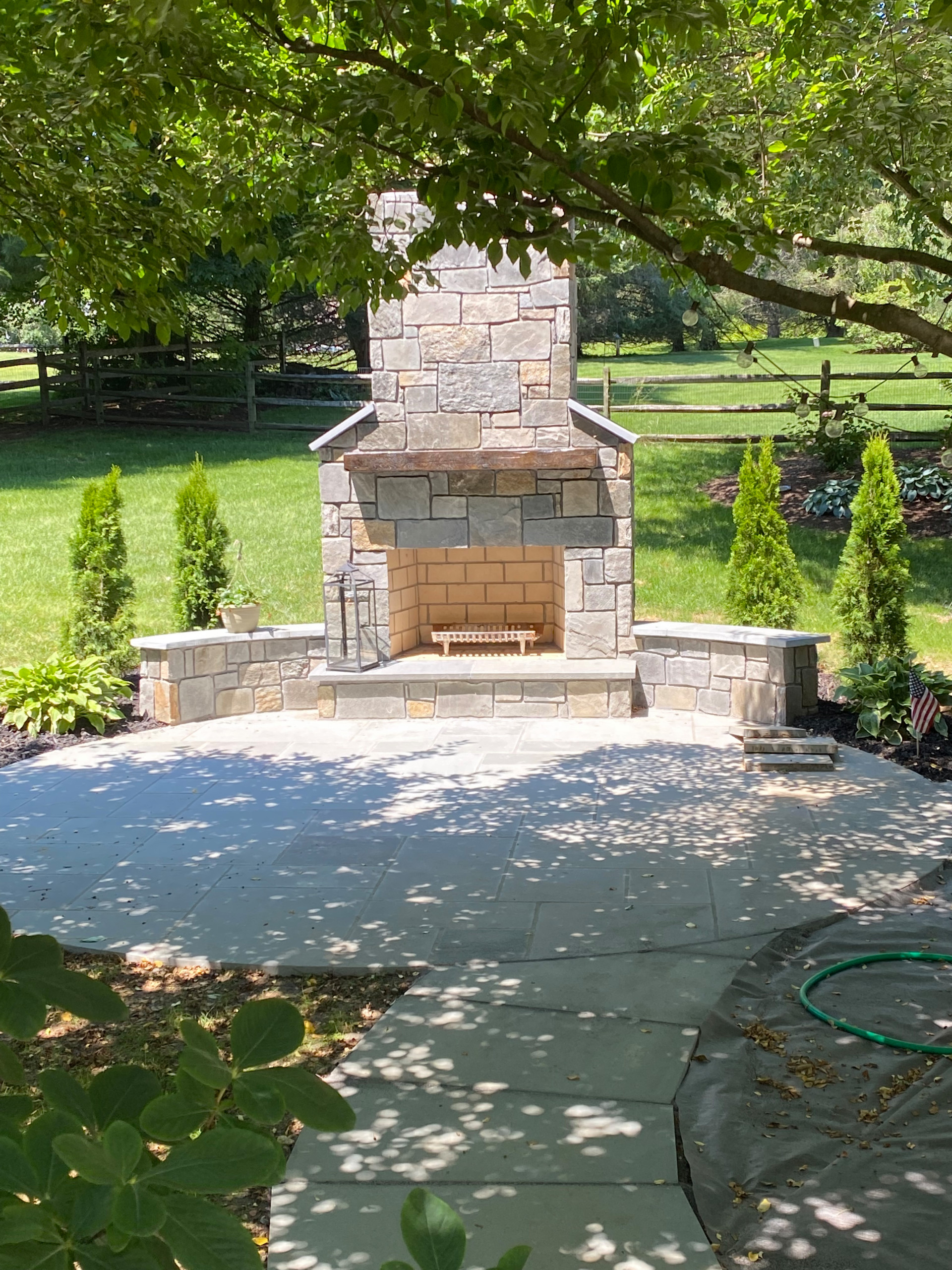 Outdoor fireplace/patio