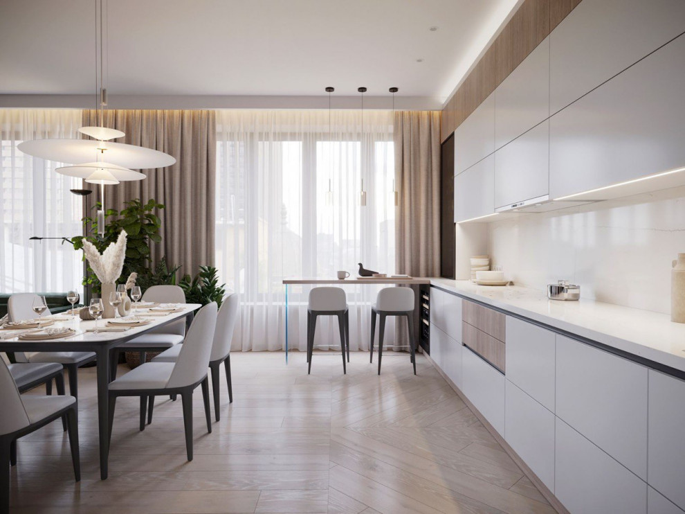 Кухня и столовая зона