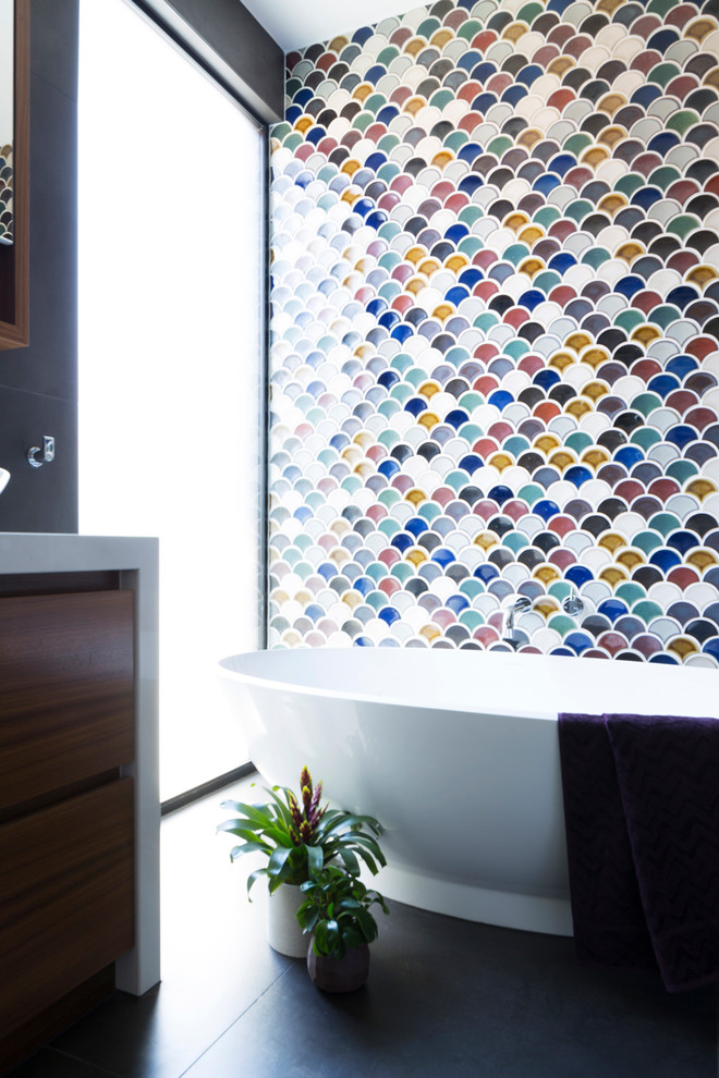 This is an example of a scandinavian bathroom in Melbourne.