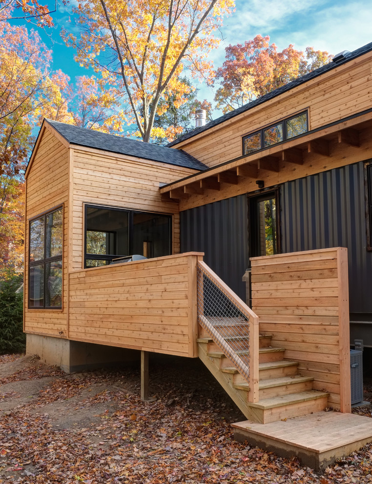 Example of a trendy exterior home design in Chicago